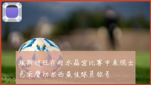 埃斯特旺在对水晶宫比赛中表现出色荣膺切尔西最佳球员称号