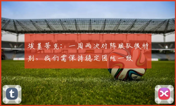 埃基蒂克：一周两次对阵狼队很特别，我们需保持稳定团结一致